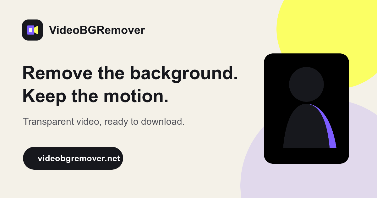 VideoBGRemover AI product website preview